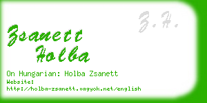 zsanett holba business card